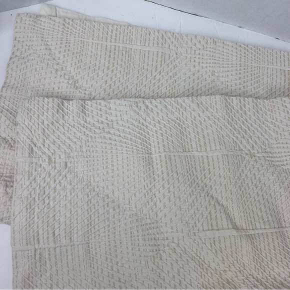 Scott Living cream texture sham pair(2)gold metallic thread detail - Picture 3 of 11
